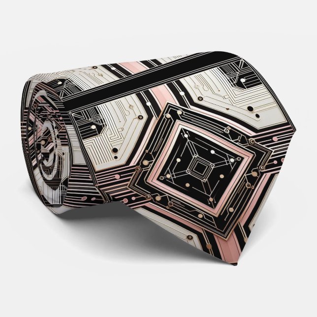 Abstract Circuit Board - Retro Art Deco Slips (Rullad)