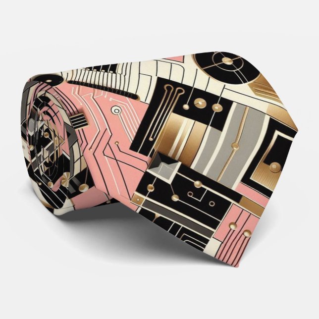 Abstract Circuit Board - Retro Mid Century Modern  Slips (Rullad)