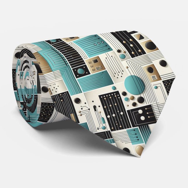 Abstract Circuit Board - Retro Mid Century Modern  Slips (Rullad)