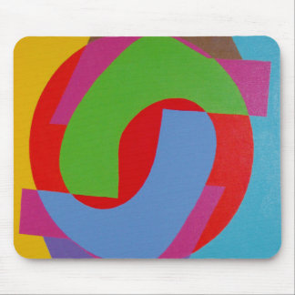 Abstract Circular Pattern Mousepad Musmatta