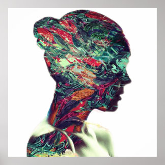 Abstract Classic Art Painting Woman Poster