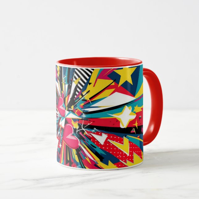 abstract coffee mug mugg (Framsida höger)