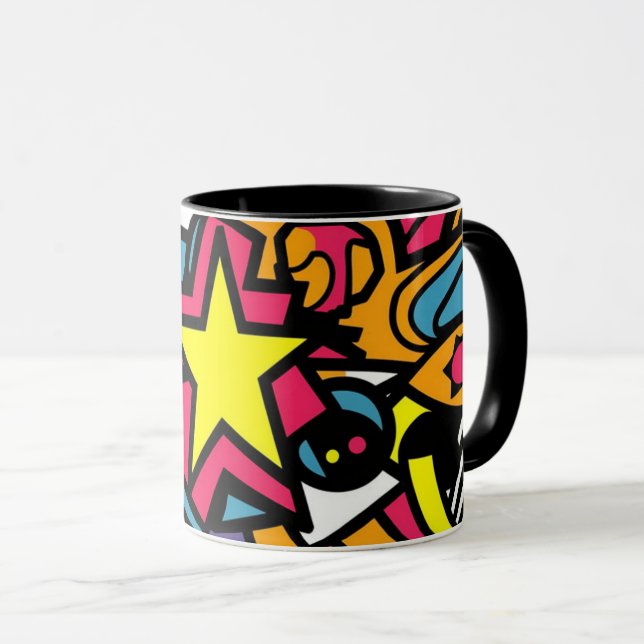abstract coffee mug mugg (Framsida höger)