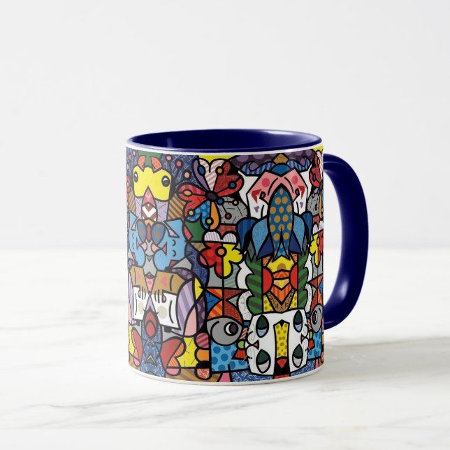 abstract coffee mug mugg (Framsida höger)
