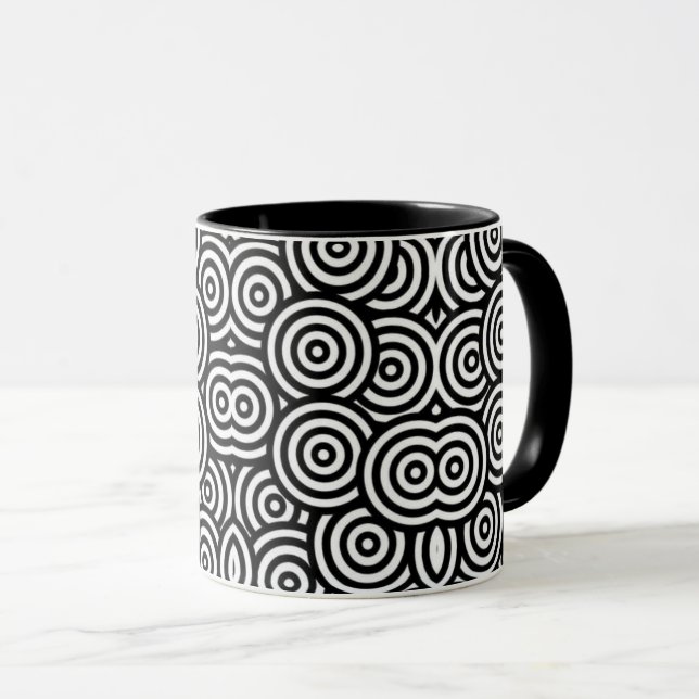 abstract color coffee mug mugg (Framsida höger)