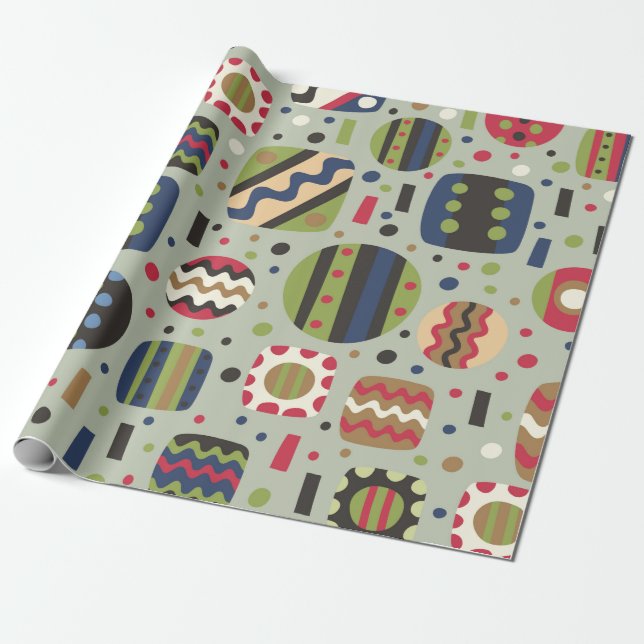 abstract color pattern textiles, interior designli presentpapper (Utrullad)