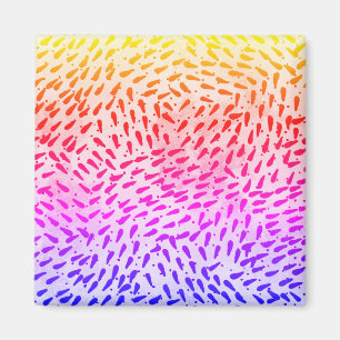 Abstract Colorful Dots Magnet
