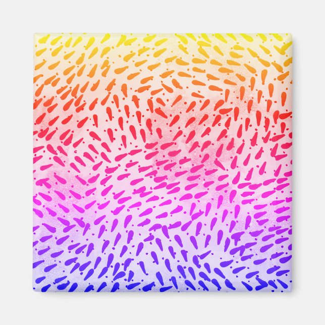 Abstract Colorful Dots Magnet (Framsidan)