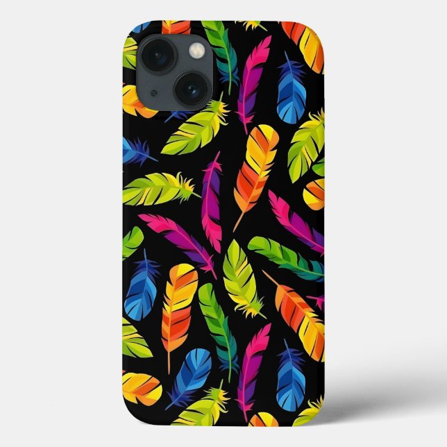 Abstract colorful feather explosion (Baksida)
