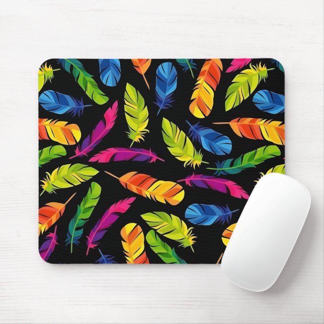 Abstract colorful feather explosion musmatta (Med mus)