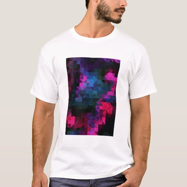 Abstract Colorful Geometrical Art T Shirt (Framsida)