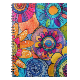 Abstract colorful Notebook Anteckningsbok