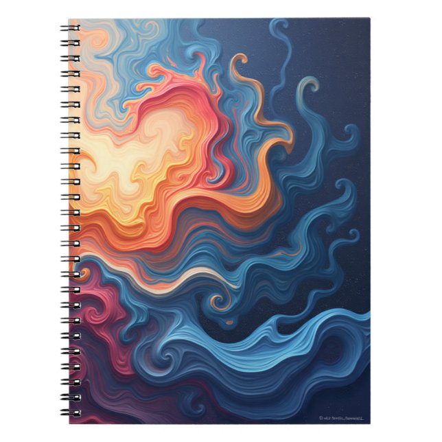 Abstract colorful notebook. anteckningsbok (Framsidan)