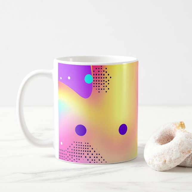 Abstract Colorful Pop Art Gradient Mug Kaffemugg (Med munk)