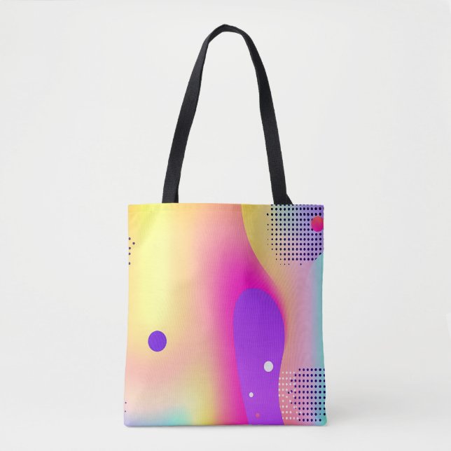 Abstract Colorful Pop Art Gradient  Tygkasse (Framsida)