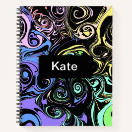 Abstract colorful swirls 