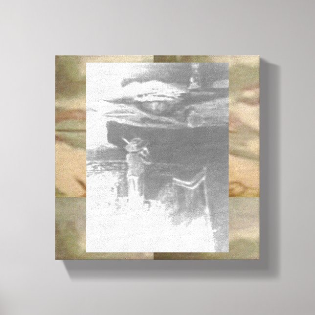 Abstract Concert Wood Wall Art Canvastryck (Framsida)