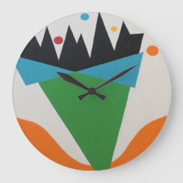 Abstract Confetti Cone Round Clock Stor Klocka