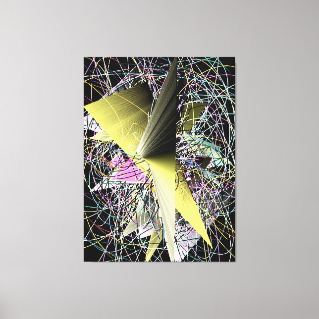 Abstract Contemporary Painting  Canvastryck (Framsida)