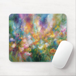 Abstract cosmic floral explosion in pastel colors musmatta