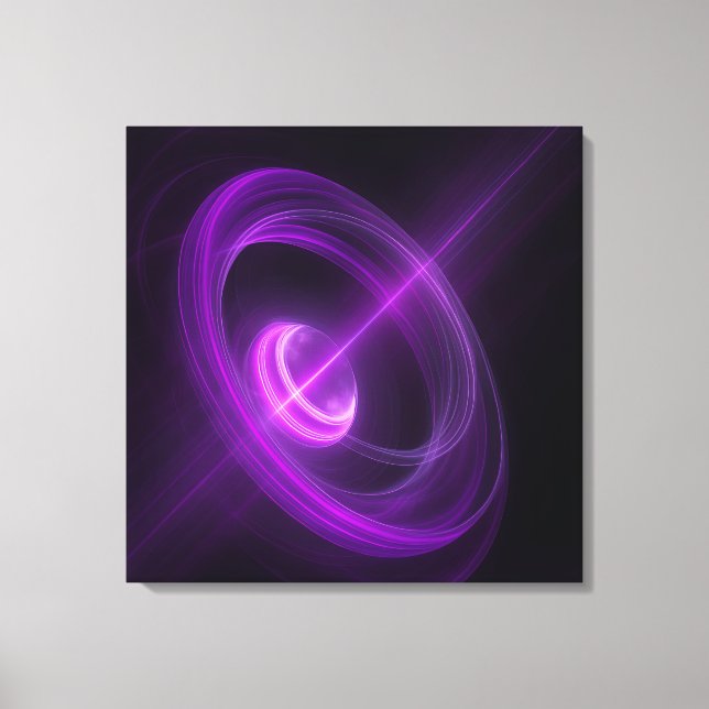 Abstract Cosmic Light Canvas Wall Art (Framsida)