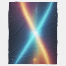 Abstract Cosmic Light Energy Glowing Space Fleecefilt