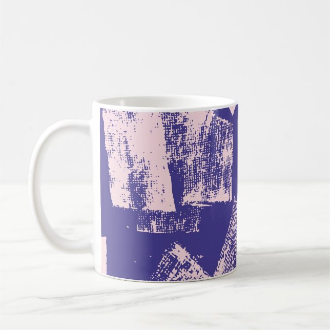Abstract creative seamless pattern with brush stro kaffemugg (Vänster)