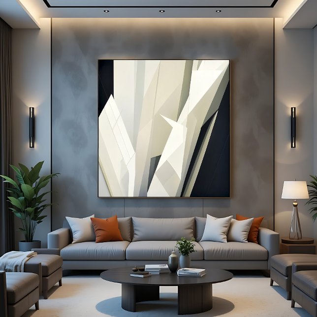 Abstract Crystalline Geometry Canvastryck (Skapare uppladdad)