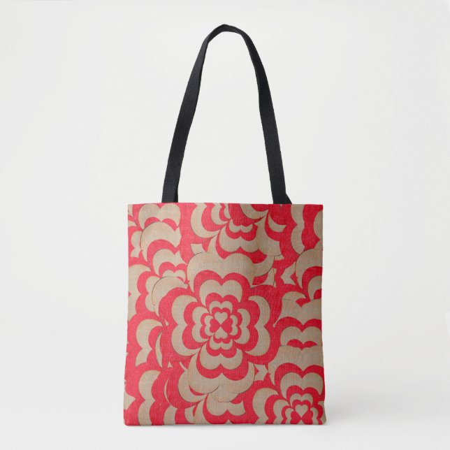 Abstract design of hearts. Valentines day backgrou Tygkasse (Framsida)