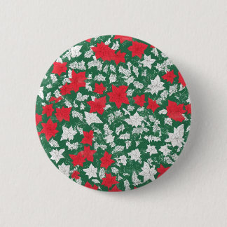 Abstract design of poinsettia and Christmas roses Knapp