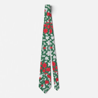 Abstract design of poinsettia and Christmas roses Slips