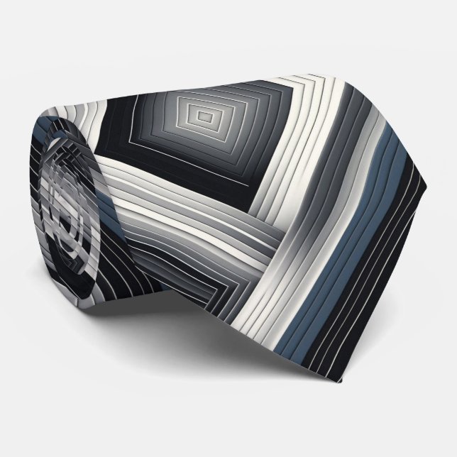 Abstract Diagonal Stripe Silver Black White  Slips (Rullad)