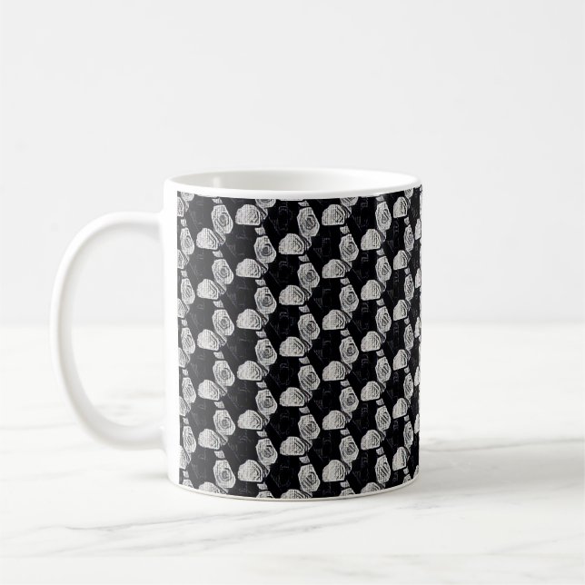 Abstract digital pattern 1190 - Mug Kaffemugg (Vänster)