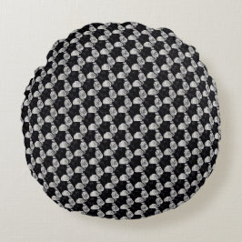 Abstract digital pattern 1190 - Round PIllow Rund Kudde