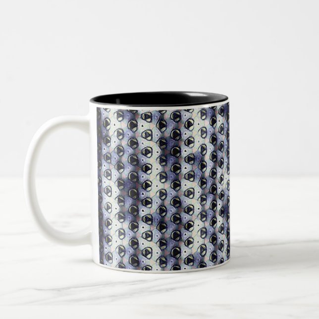 Abstract digital pattern design 1191 - Coffee Mug Två-Tonad Mugg (Vänster)