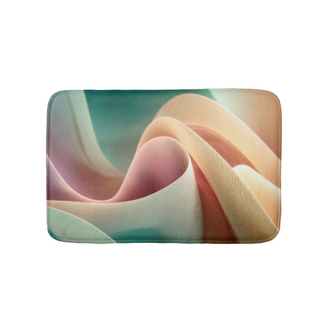 Abstract Drapery with Pastel Gradient Flow Badrumsmatta (Framsidan)