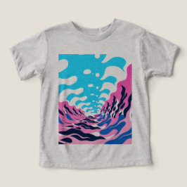 Abstract Dream Wave – Vibrant Surreal Flow T Shirt