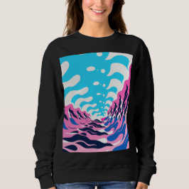 Abstract Dream Wave – Vibrant Surreal Flow T Shirt