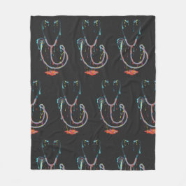 Abstract Dripping Stethoscope – Medical Art Fleecefilt