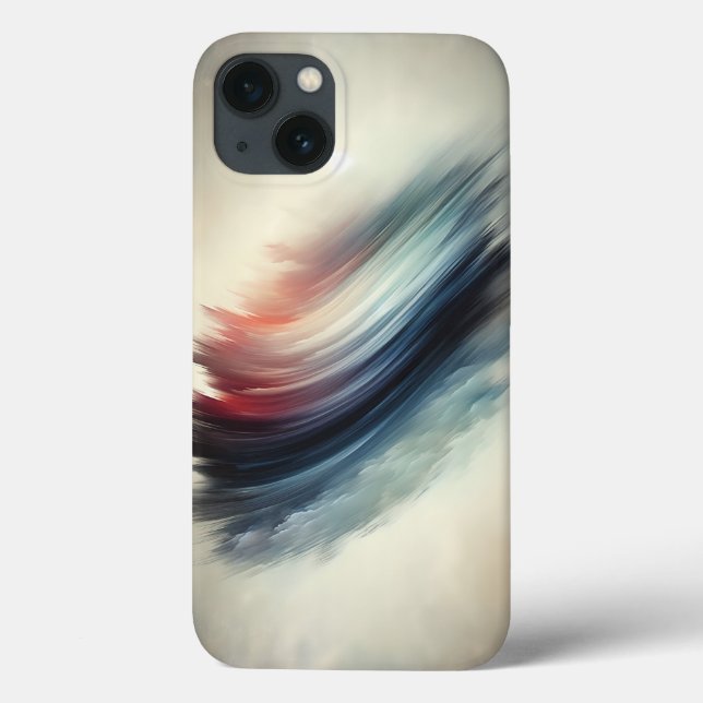 Abstract Ethereal Feather Phone Case - Minimalist  (Baksida)