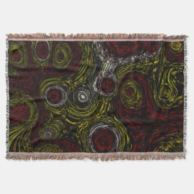 Abstract Ethnic Crimson Echo Filt (Framsidan)