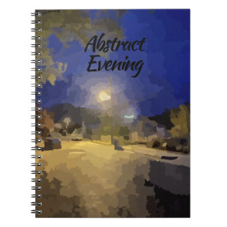 Abstract Evening Notebook Anteckningsbok