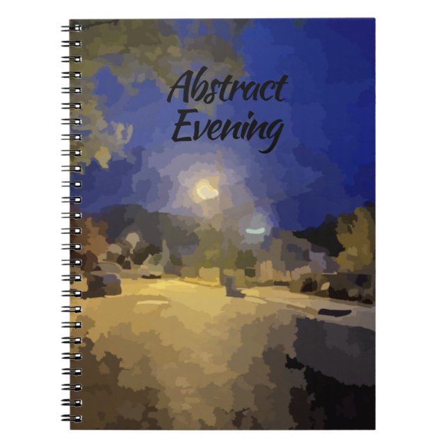 Abstract Evening Notebook  Anteckningsbok (Framsidan)