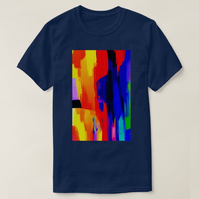 Abstract Expressionism Wallpaper 7 T Shirt (Design framsida)