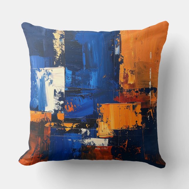 Abstract Expressionist Pillow Cover Design Kudde (Framsida)