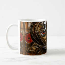 Abstract Face Bronze Kaffemugg