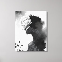 Abstract Fashion Portrait  Canvastryck