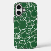 Abstract Floral Matrix (Dark Green) Fine Art