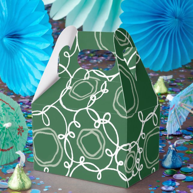 Abstract Floral Matrix (Dark Green) Fine Art Presentaskar (Part)