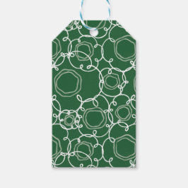 Abstract Floral Matrix (Dark Green) Fine Art Presentetikett
